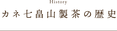 カネ七畠山製茶の歴史